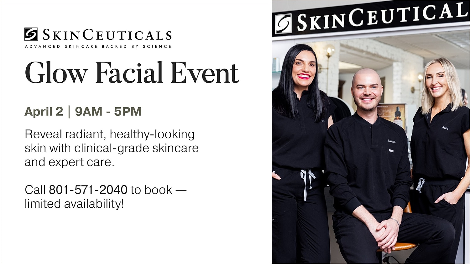 SkinCeuticals Glow Facial Event promotional image
