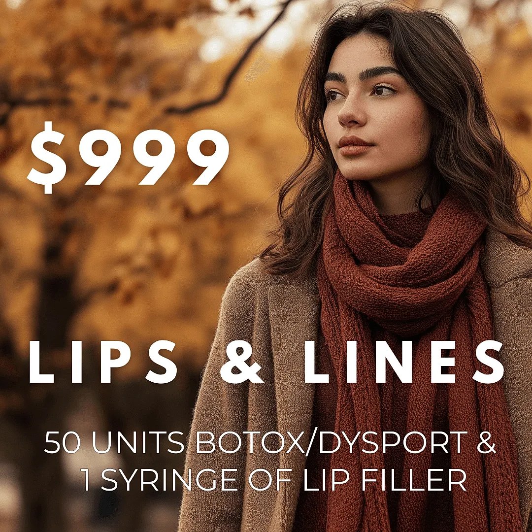 Woman enjoying sunset with promotional text overlay.